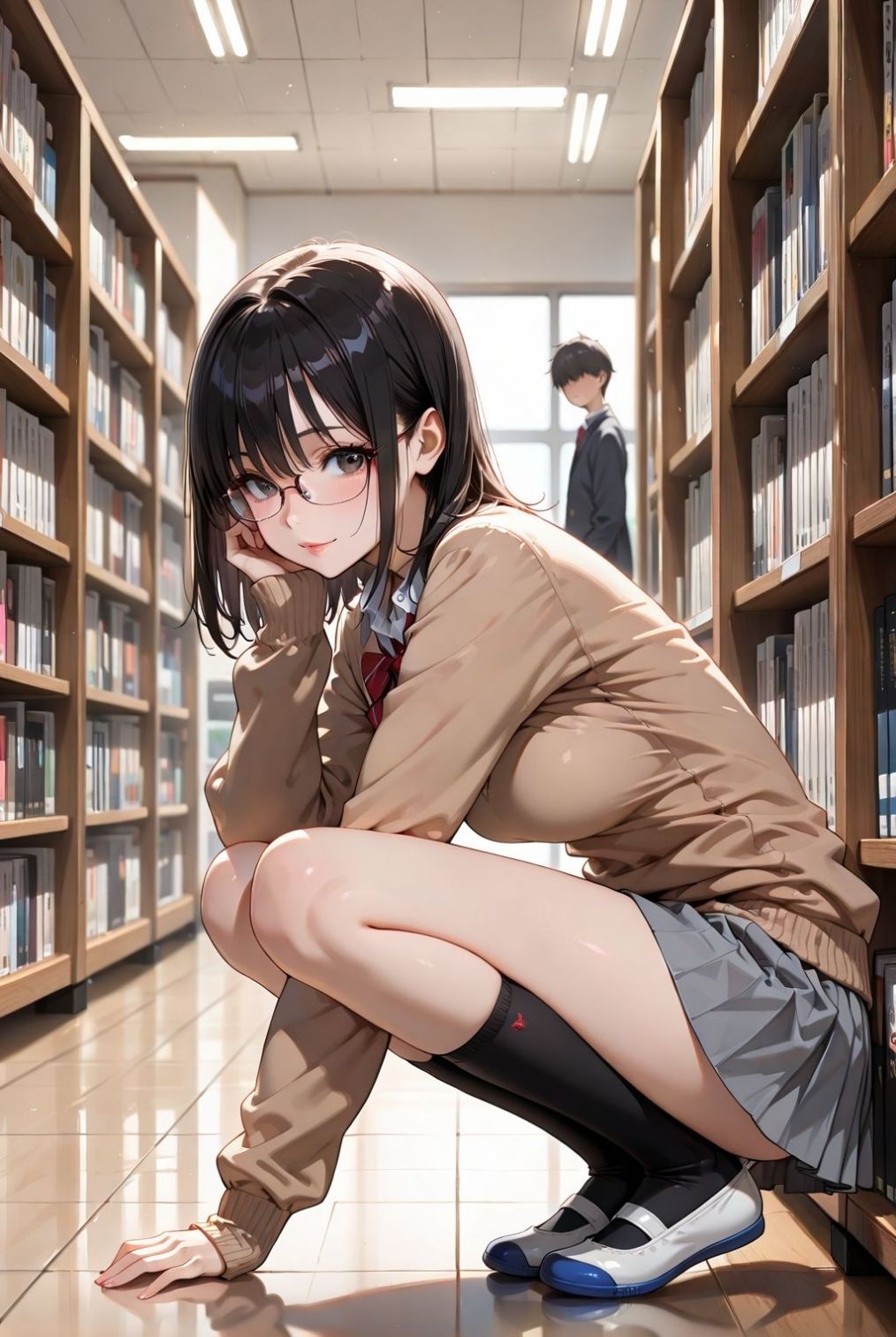 図書委員はえっちに決まってます サンプル1ページ目
