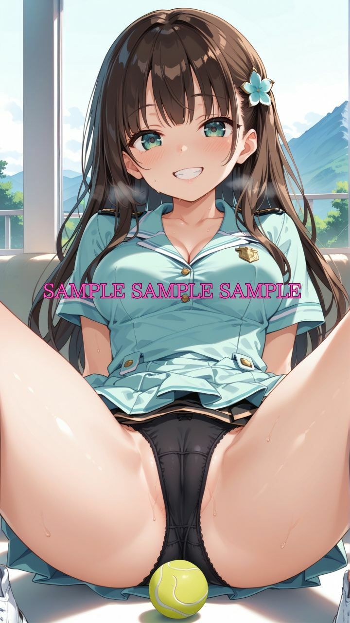 男女比1対10000の世界 テニス娘達とセックスし放題でちんぽが乾く暇もないヤリ放題ハーレムライフ！！ サンプル4ページ目