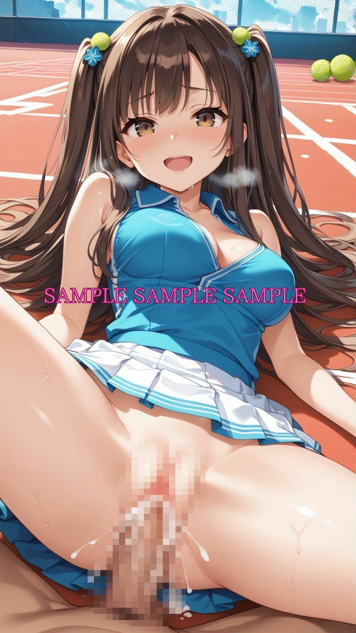 男女比1対10000の世界 テニス娘達とセックスし放題でちんぽが乾く暇もないヤリ放題ハーレムライフ！！ サンプル7ページ目