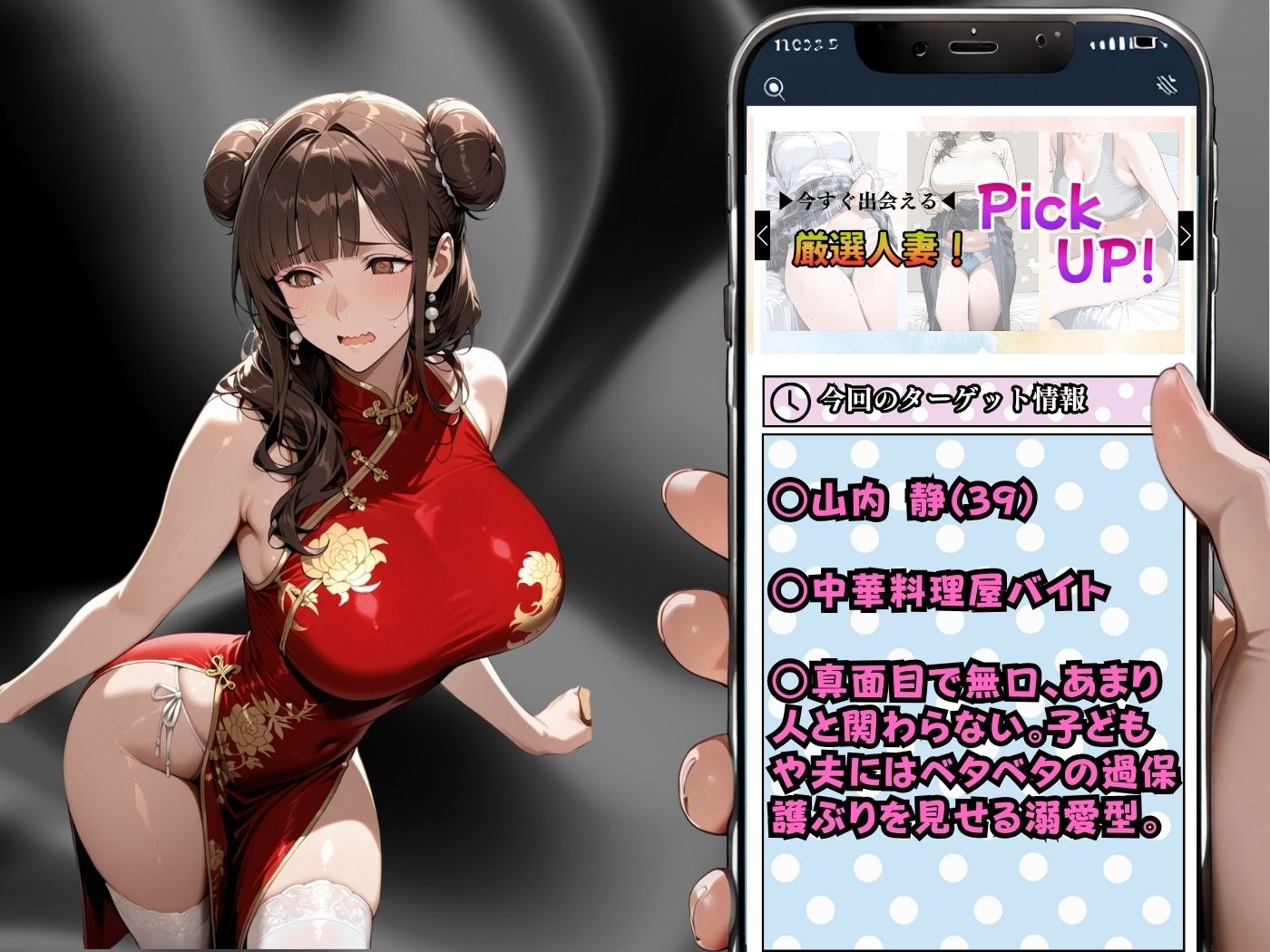 肉感人妻種付け〜チャイナ服で無意識誘惑人妻 ど淫乱になるまでの話〜 サンプル2ページ目