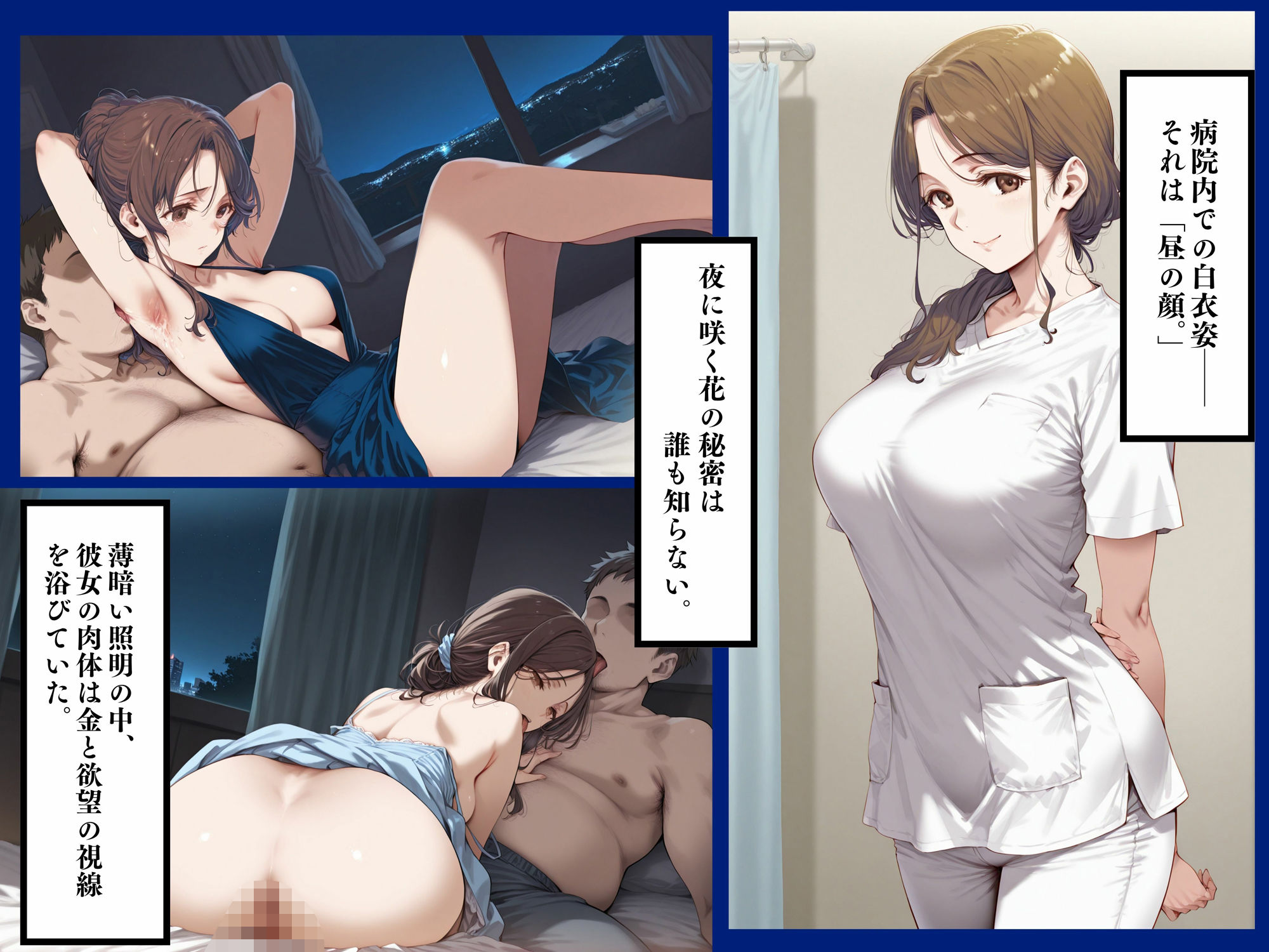 看護師秘密の裏顔Vol.2（熟女人妻） サンプル2ページ目