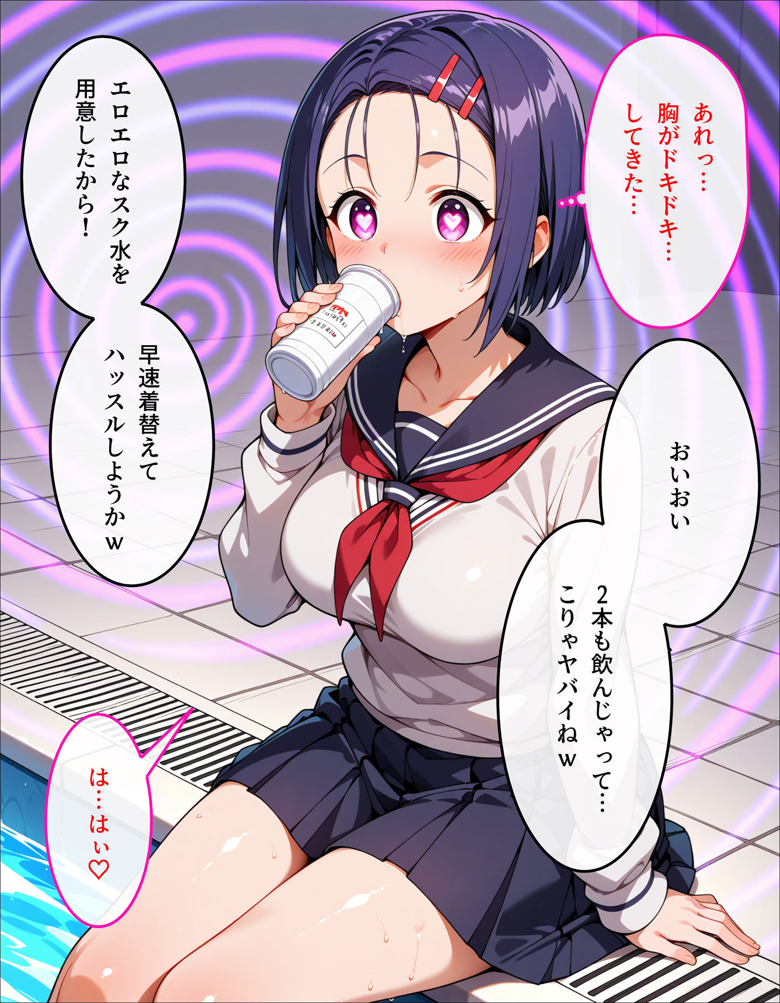 春菜のスク水特別授業 サンプル4ページ目