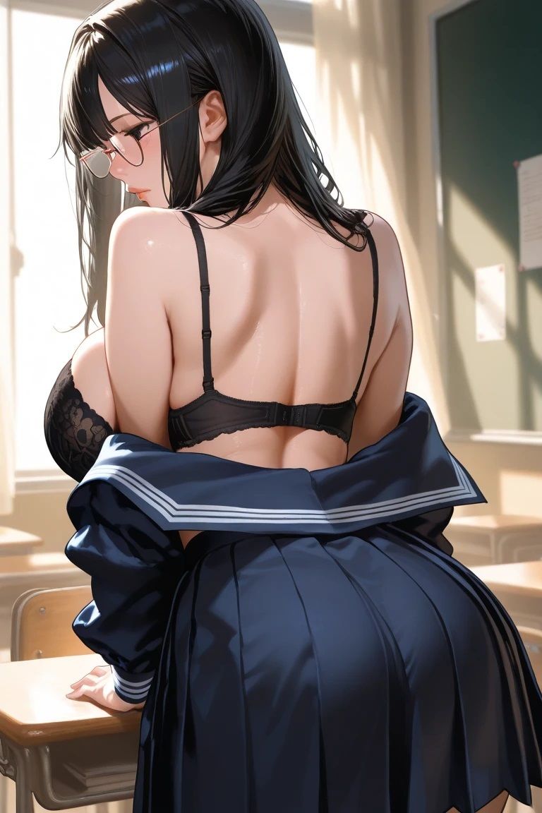 メガネ風紀委員 秘密のセックス サンプル2ページ目