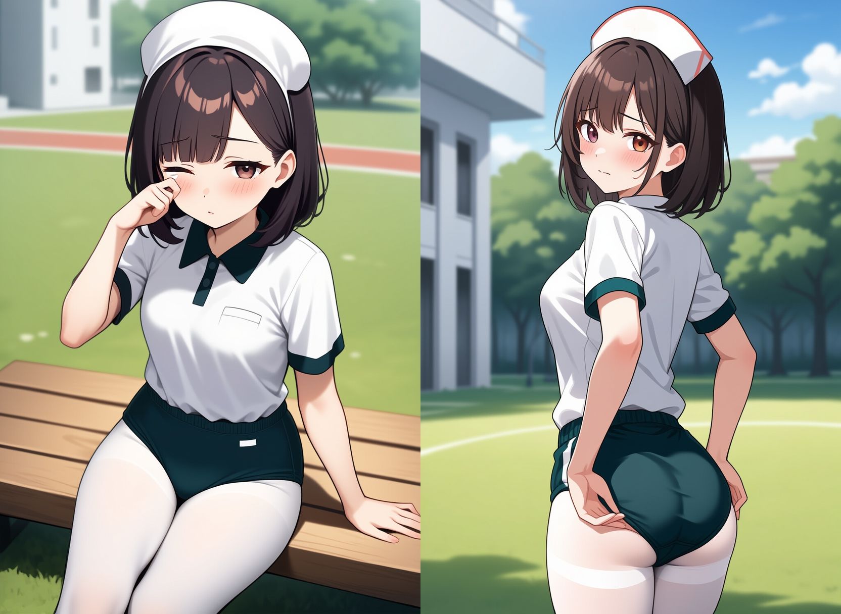 ブルマー姿の看護婦さん、入院中お世話になりました サンプル7ページ目