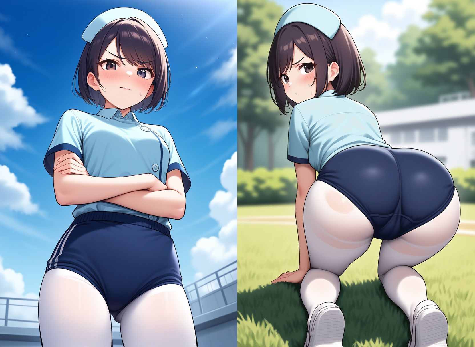 ブルマー姿の看護婦さん、入院中お世話になりました サンプル8ページ目