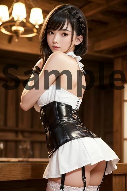 AAS 美女×ガーターベルト【AIグラビア写真集】オーバー200 アメージングAI画像シリーズ サンプル9ページ目