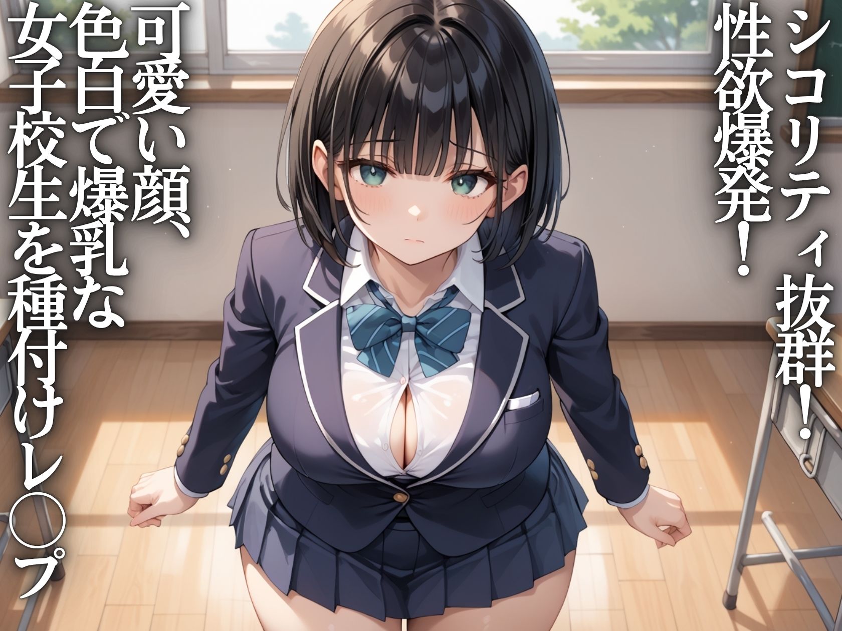 陵●学園〜爆乳JKを孕ませ種付け調教 サンプル1ページ目