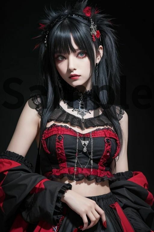 AAS 美女×ゴスロリ【AIグラビア写真集】オーバー200 アメージングAI画像シリーズ サンプル3ページ目