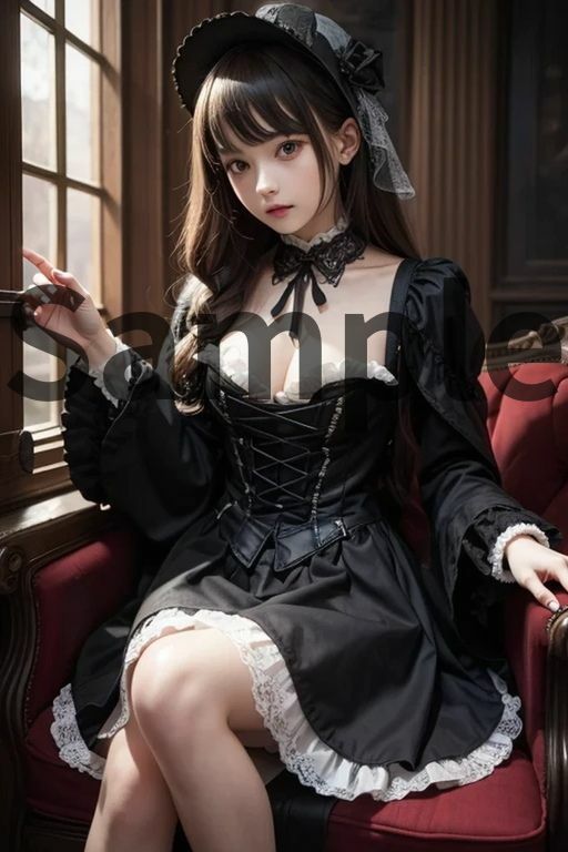 AAS 美女×ゴスロリ【AIグラビア写真集】オーバー200 アメージングAI画像シリーズ サンプル6ページ目