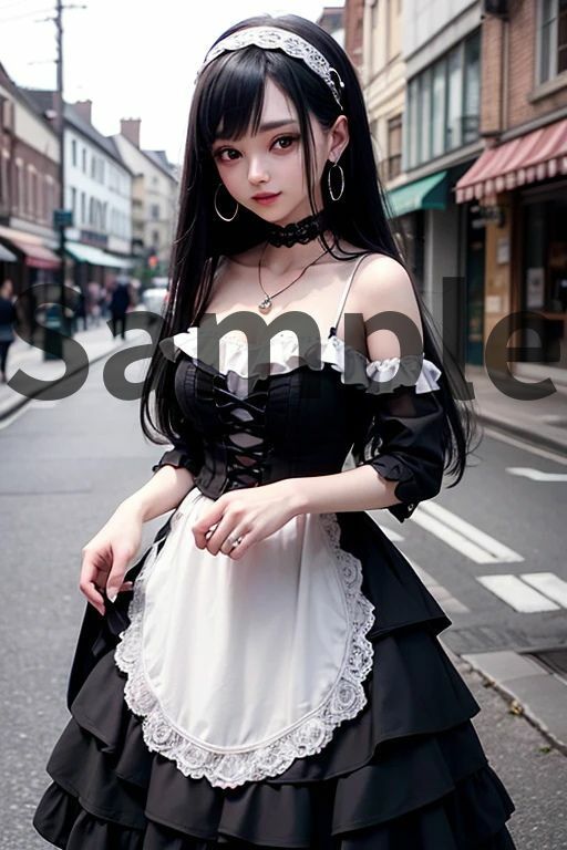AAS 美女×ゴスロリ【AIグラビア写真集】オーバー200 アメージングAI画像シリーズ サンプル8ページ目