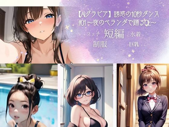 【AIグラビア】誘惑の10秒ダンス ＃01 〜夜のベランダで踊るOL〜