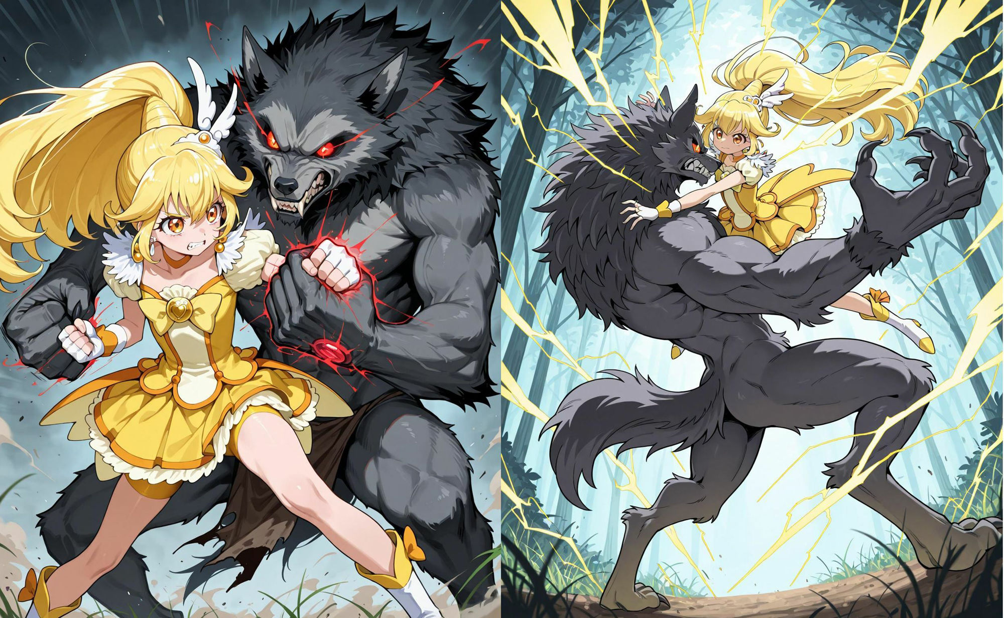 プリキ〇アピースの敗北 サンプル2ページ目