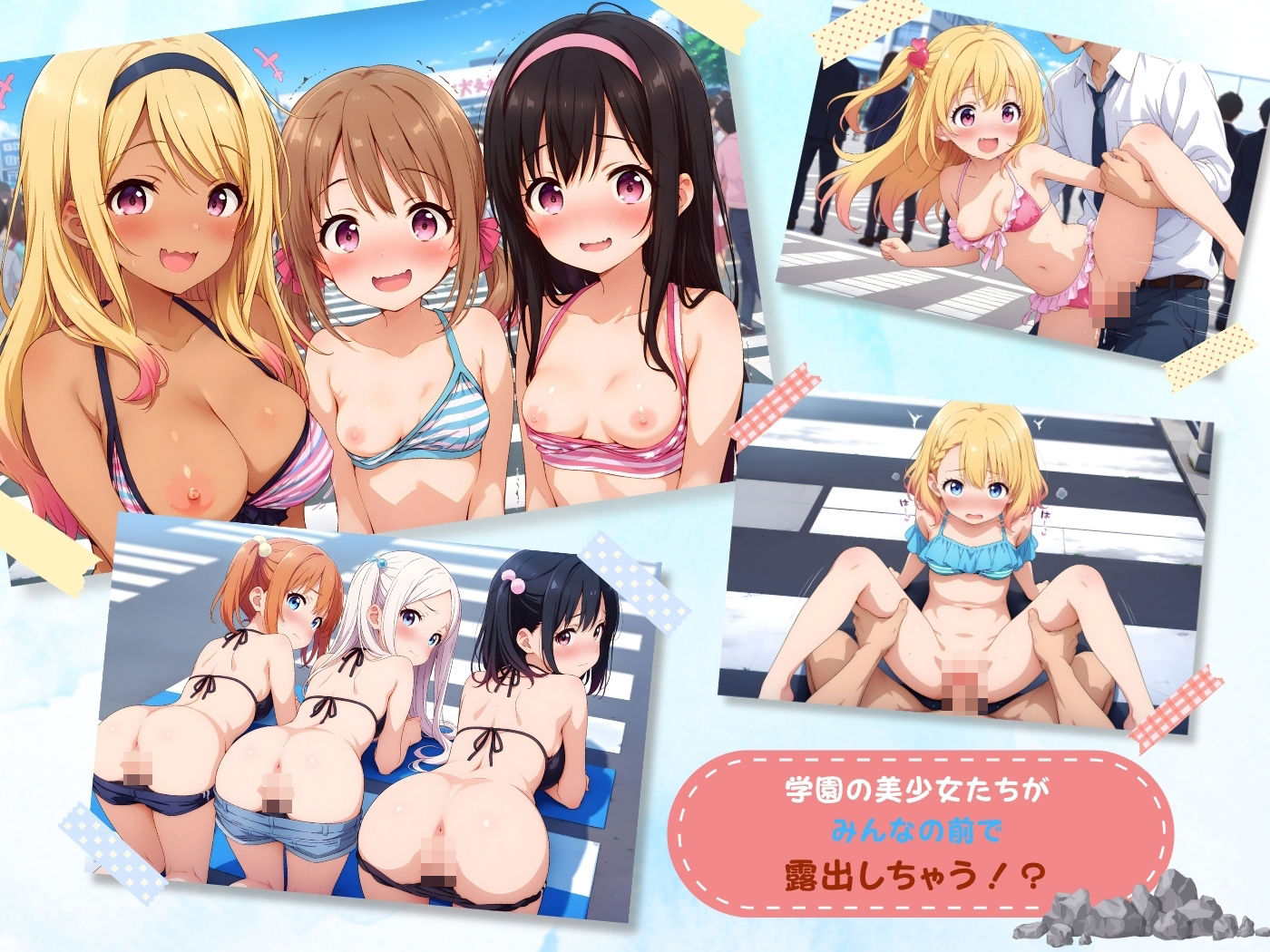 えちえち★学園 〜お外で露出しちゃう少女たち〜 サンプル1ページ目