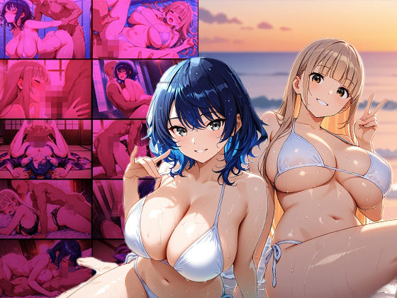爆乳グラドル二人が社長と契約したら調教されて孕まされた【4K】 サンプル1ページ目