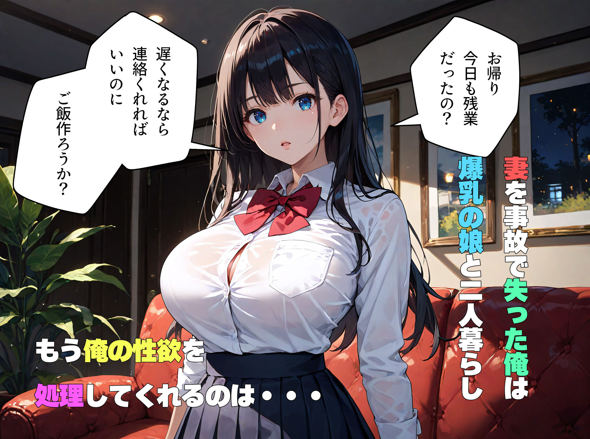 妻を失った俺は実の娘に性欲をぶつけた サンプル1ページ目