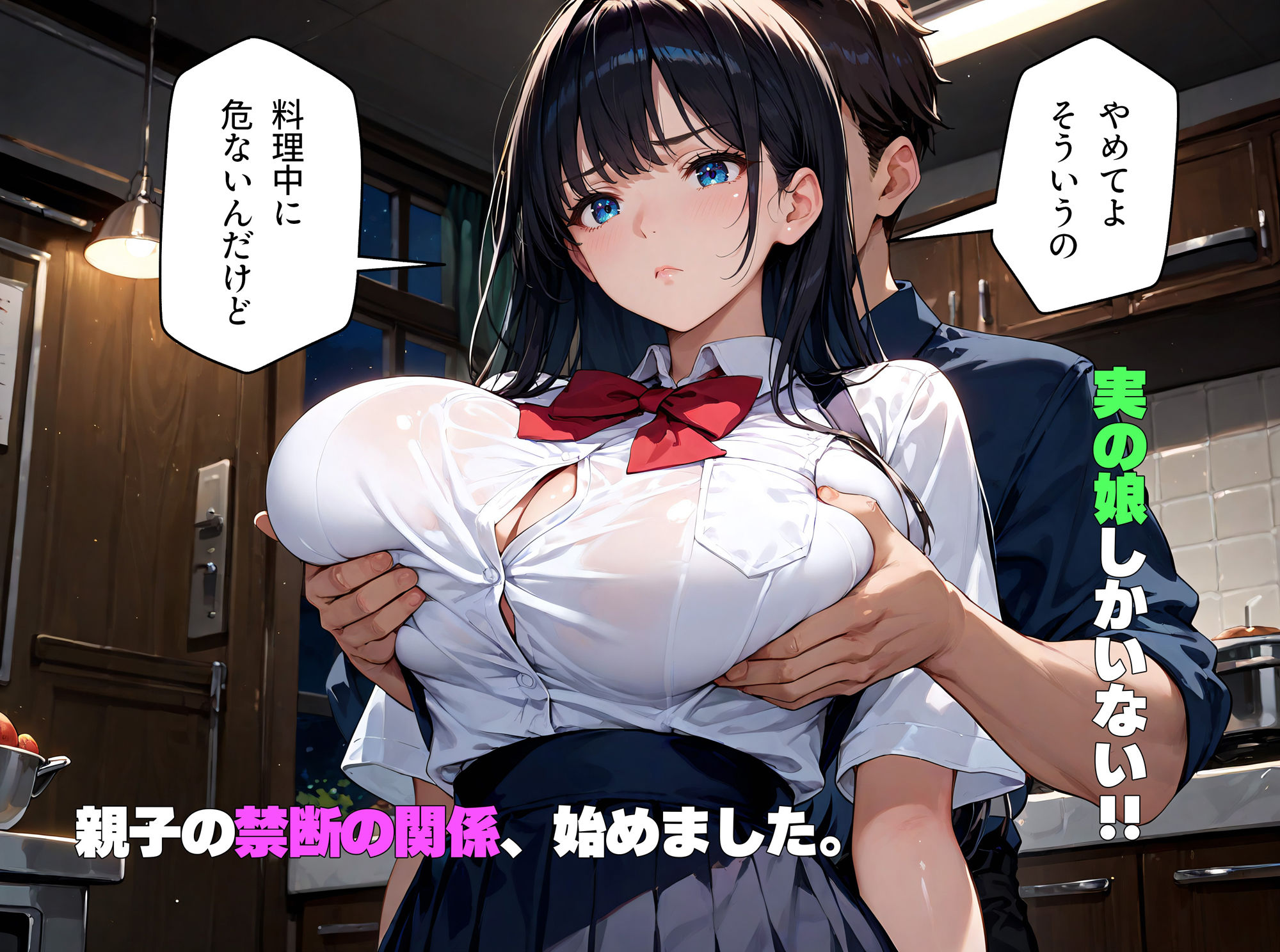 妻を失った俺は実の娘に性欲をぶつけた サンプル2ページ目