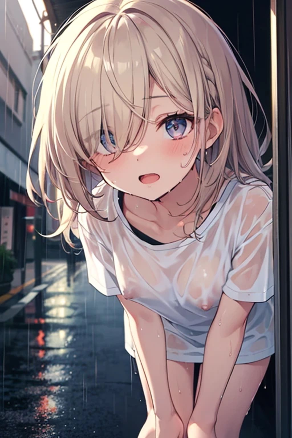 雨やどり〜あのー、乳首透けちゃってますよ？〜 サンプル2ページ目
