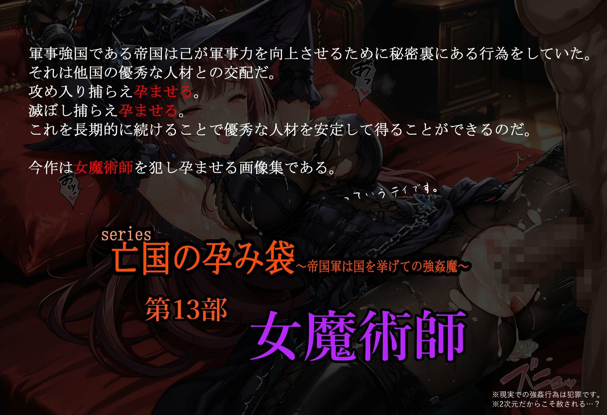 ［亡国の孕み袋］ 〜帝国軍は国を挙げての強●魔〜   第13部 黒魔術師 サンプル1ページ目