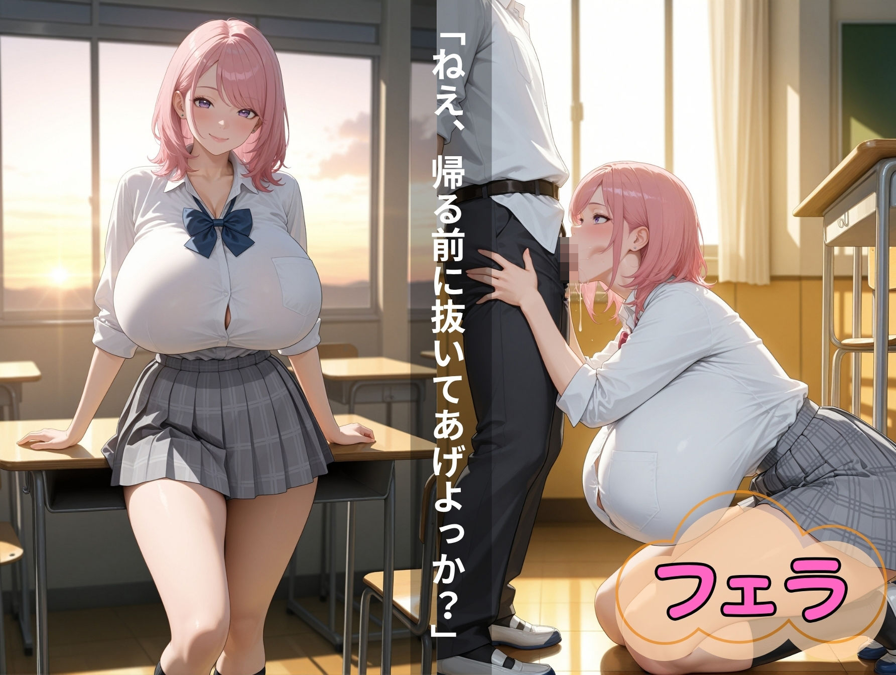 爆乳妹ギャルと子作り推進法で合法孕ませセックスし放題2 サンプル2ページ目