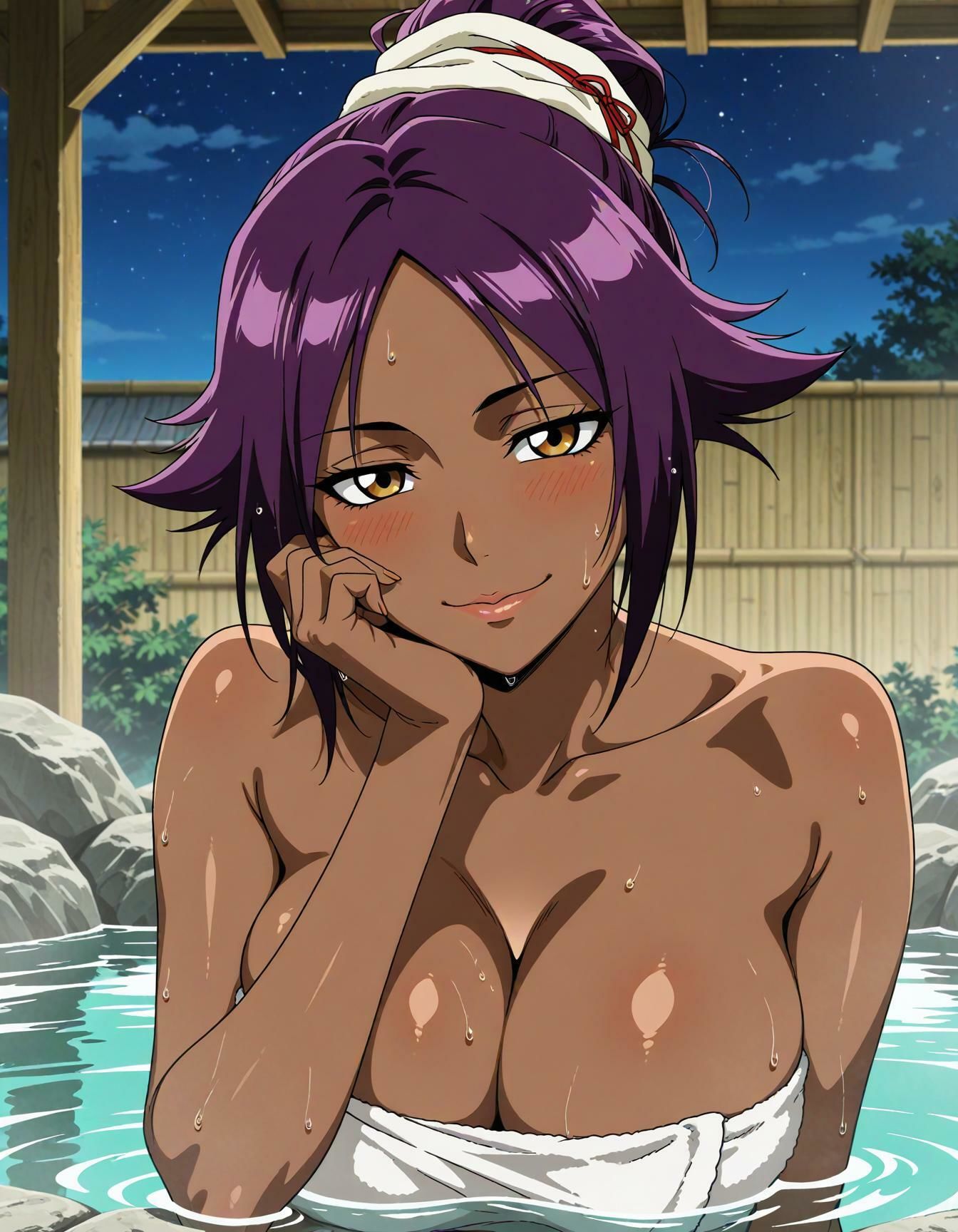 黒き美女と湯けむりの夜 サンプル1ページ目