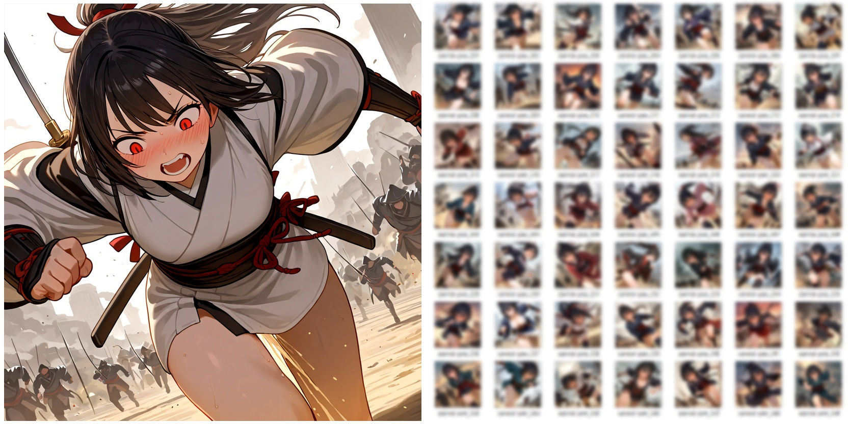 サムライ少女が戦場でお漏らししたりしてるだけのCG集 サンプル5ページ目