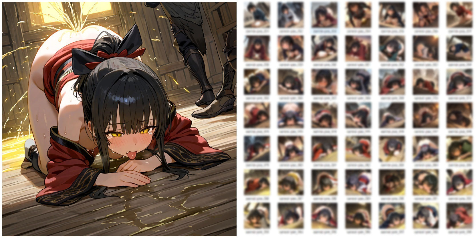 サムライ少女が戦場でお漏らししたりしてるだけのCG集 サンプル8ページ目