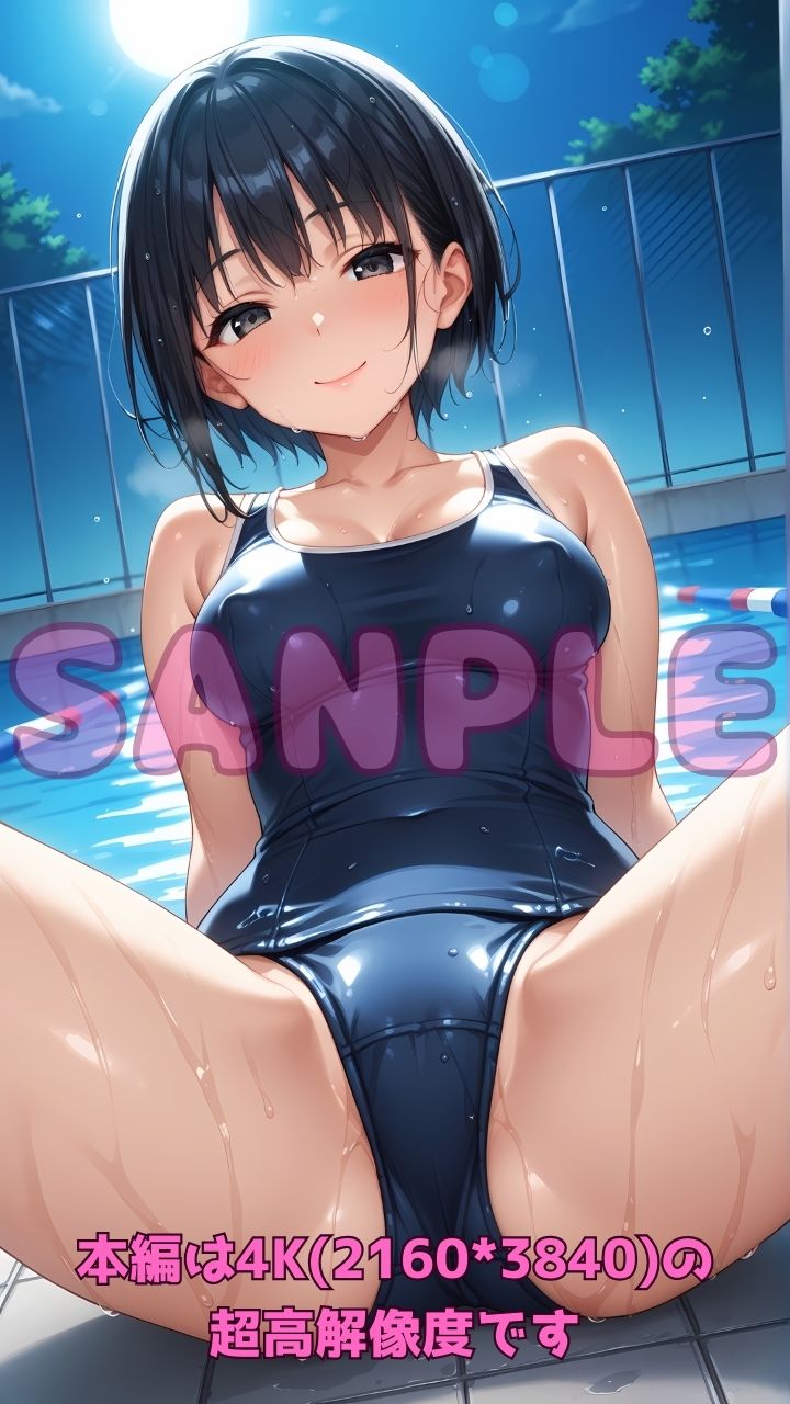 深夜のスク水部〜プールで禁断レッスン2〜 サンプル1ページ目