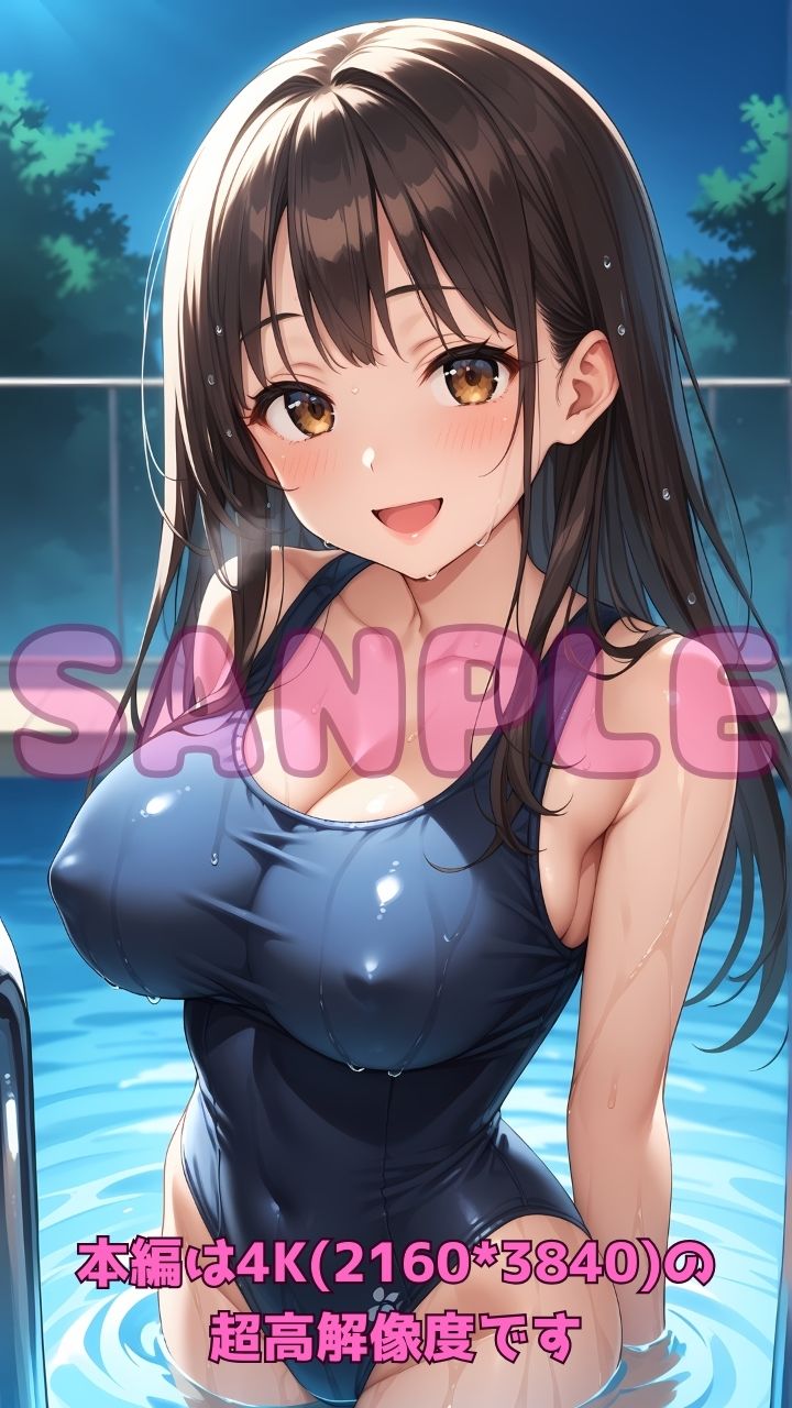 深夜のスク水部〜プールで禁断レッスン2〜 サンプル2ページ目