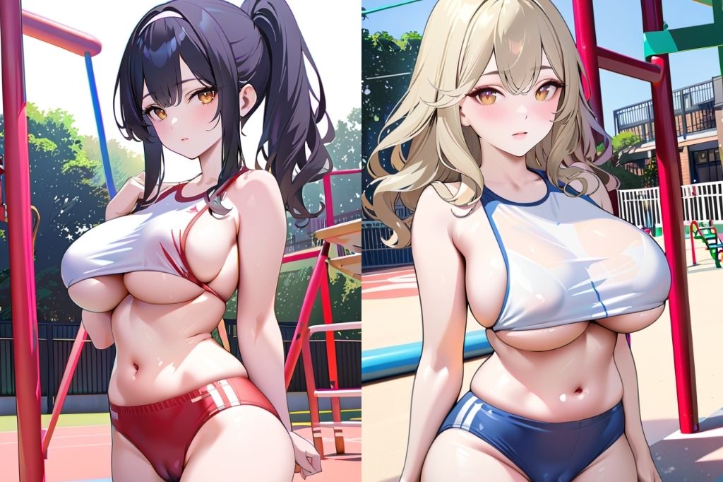 ブルマで下乳も見えてるどエロい体操服vol2 サンプル3ページ目