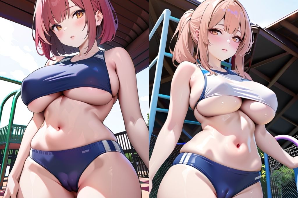 ブルマで下乳も見えてるどエロい体操服vol2 サンプル4ページ目