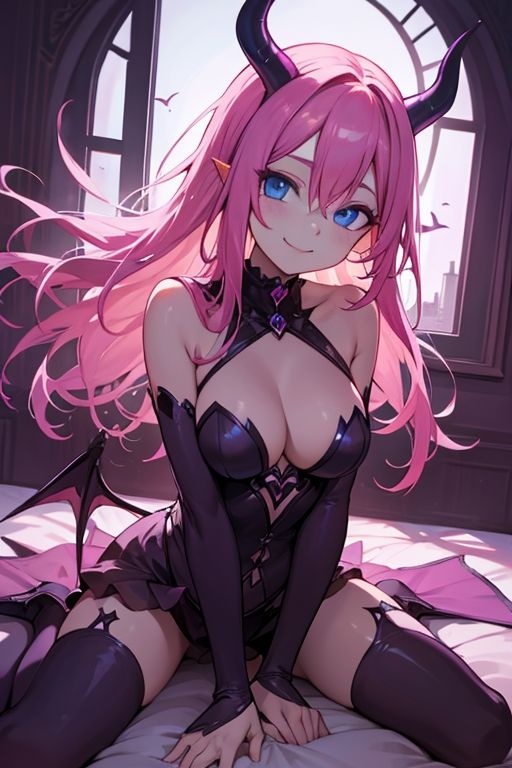 窓から入ってきたエロエロしいサキュバスのエロ画像集 サンプル2ページ目