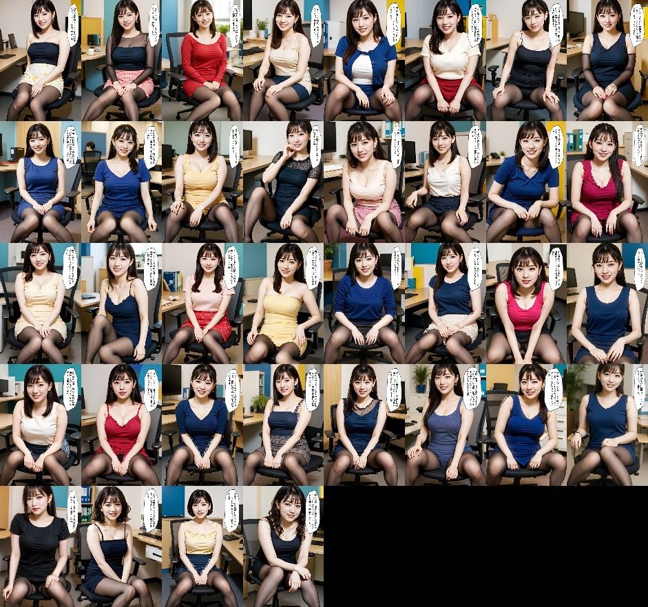 隣の席の巨乳黒ストOL『あかね』に毎日チ○ポを勃たされている私 サンプル10ページ目