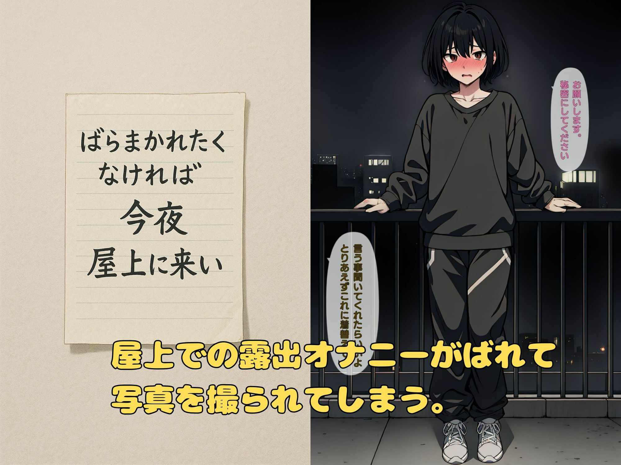 女装露出オナニーがバレてメス堕ち肉便器になった話 サンプル3ページ目