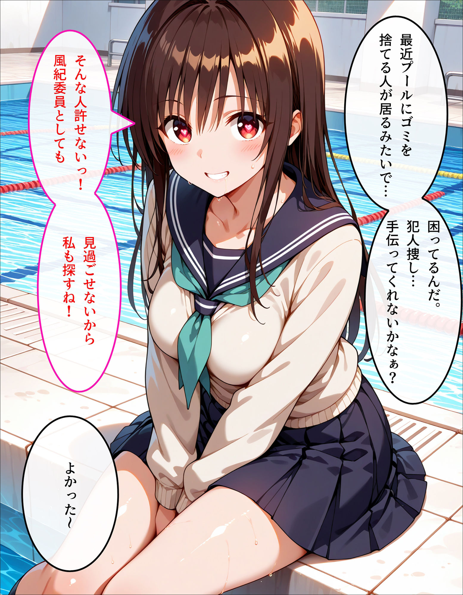 唯のスク水特別授業 サンプル2ページ目
