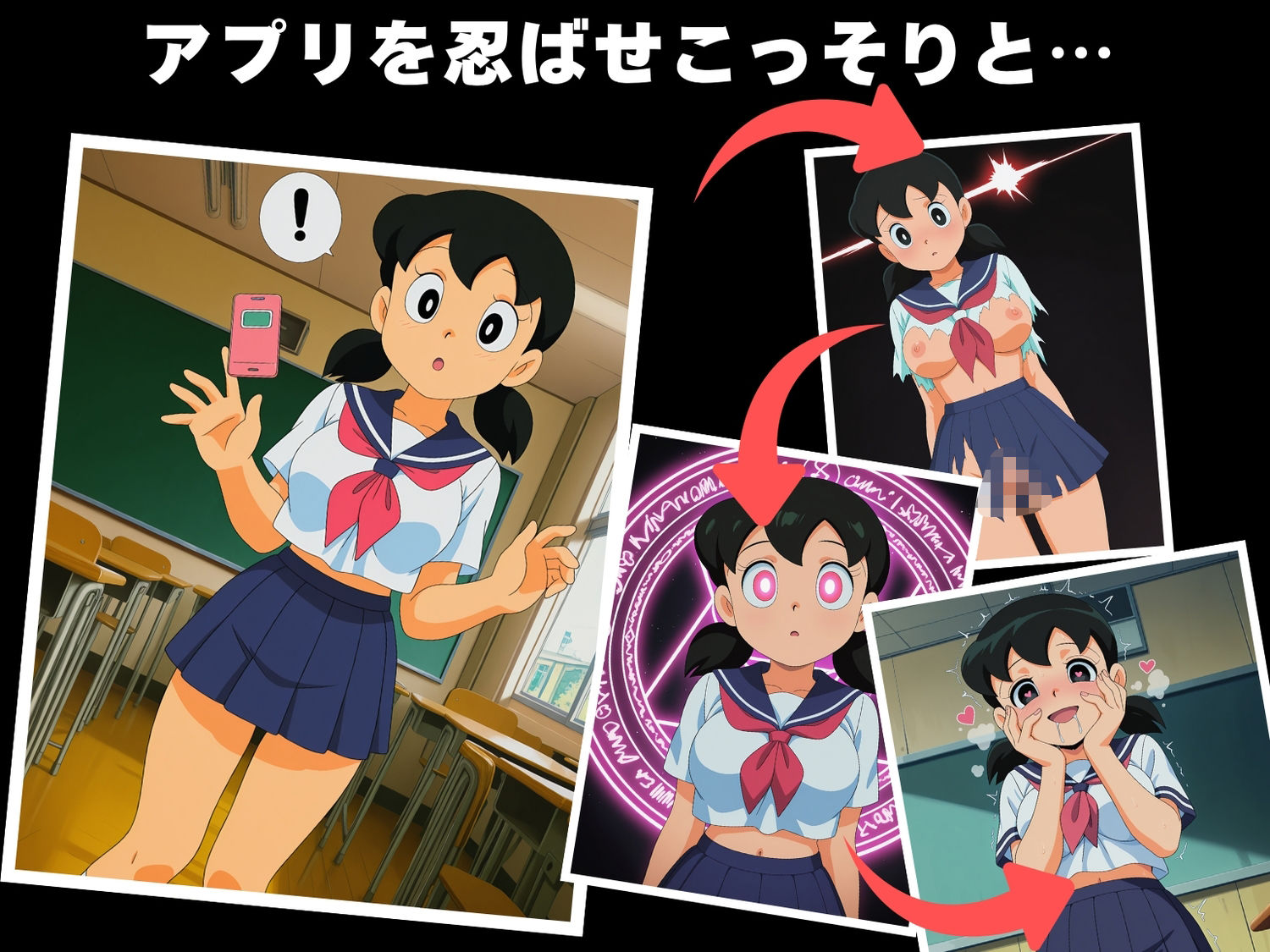 【催●・寝取られ・妊娠】ドラ●もん  源しず● サンプル2ページ目
