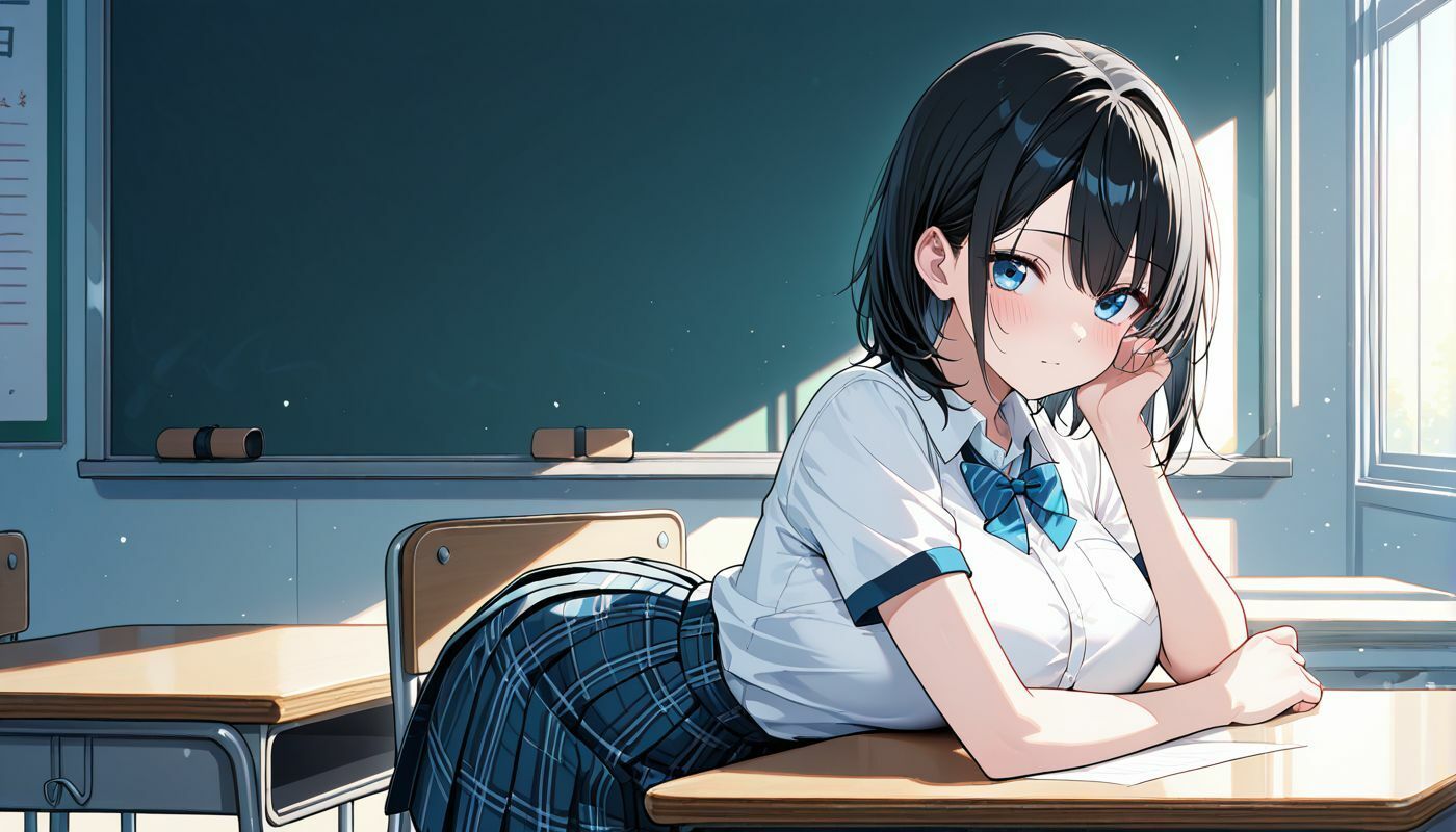学園オナホー黒髪ショートの美女は学園みんなのオナホー サンプル1ページ目
