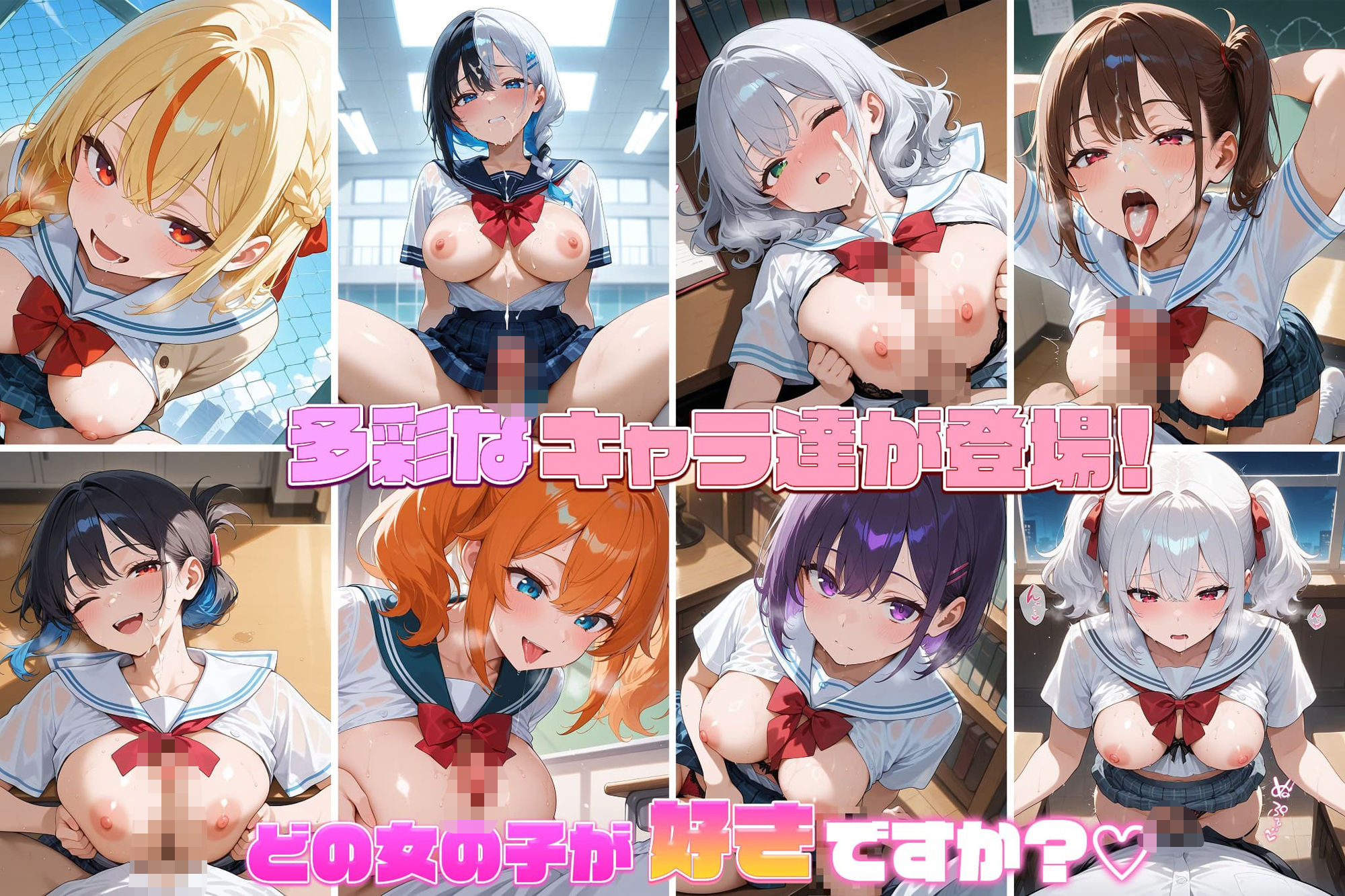 爆乳ギャルと中出し性生活！制服編  vol.1〜発情制服ギャルと中出し交尾！爆乳ギャルJKは孕ませ上等！ 〜学園中が性処理部屋！毎日ナマで搾られる性活〜 ［CG500枚］［4Kイラスト］ サンプル7ページ目