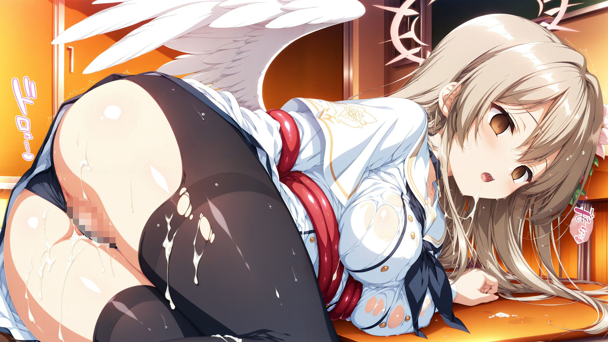 触手に囚われた少女達 〜ブルアカ編〜 Vol.7 サンプル4ページ目