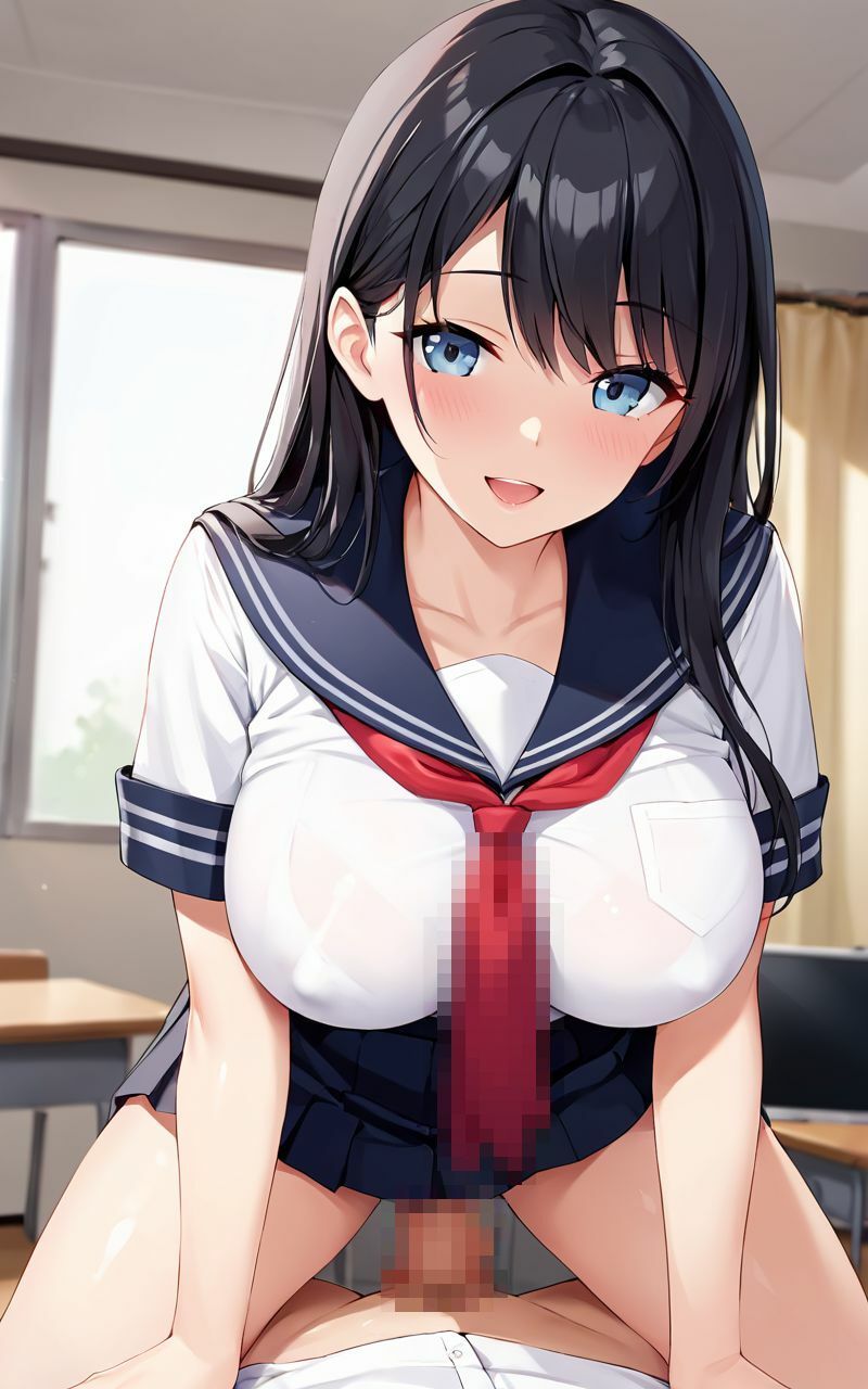 清楚な優等生。爆乳すぎて規格外。 サンプル1ページ目
