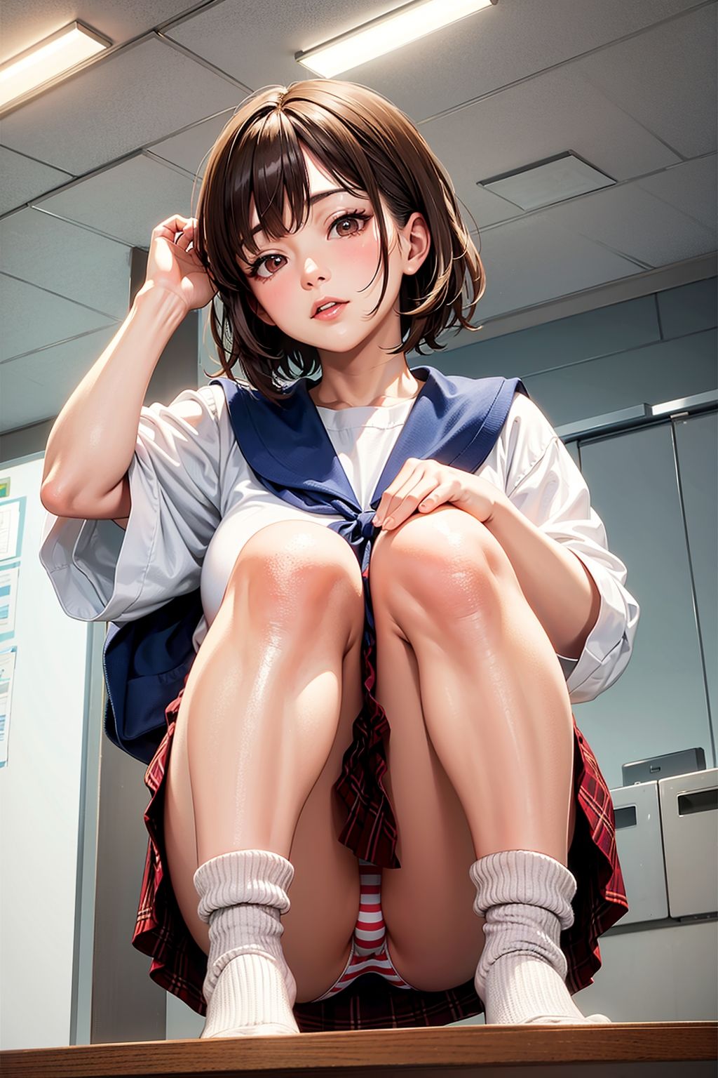 脱衣の天使たち キュートなボブカット イラスト版 サンプル3ページ目