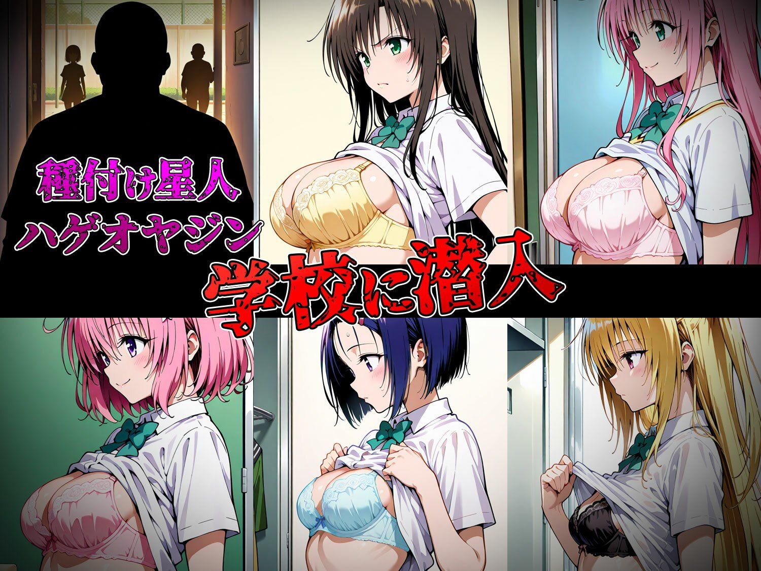 種付けターゲットシリーズ 5人のヒロイン総集編  種付け星人ハゲオヤジン（セリフなし） サンプル2ページ目