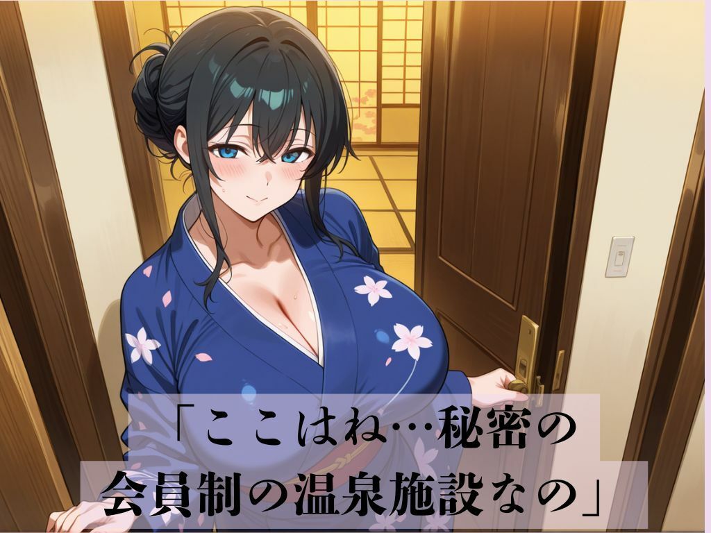 デカパイ美人妻湯けむり旅 サンプル1ページ目