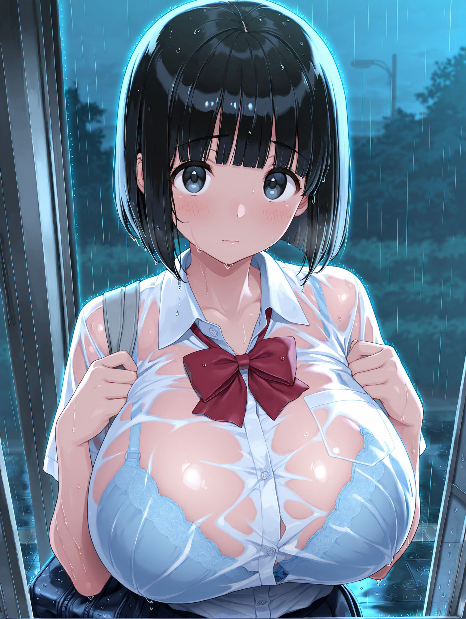 「ねぇ！赤ちゃんつくろう！」爆乳彼女が子作りしたがる。 サンプル1ページ目