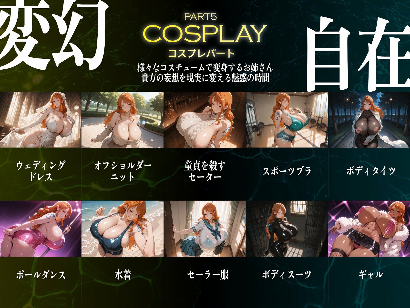 巨乳痴女同人CG集 エーテライト ナ〇編 サンプル6ページ目
