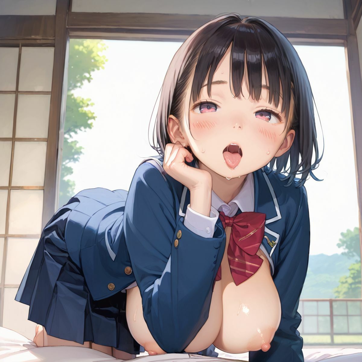 上京していた童顔巨乳幼なじみが排卵日でムラムラしてる02 サンプル1ページ目