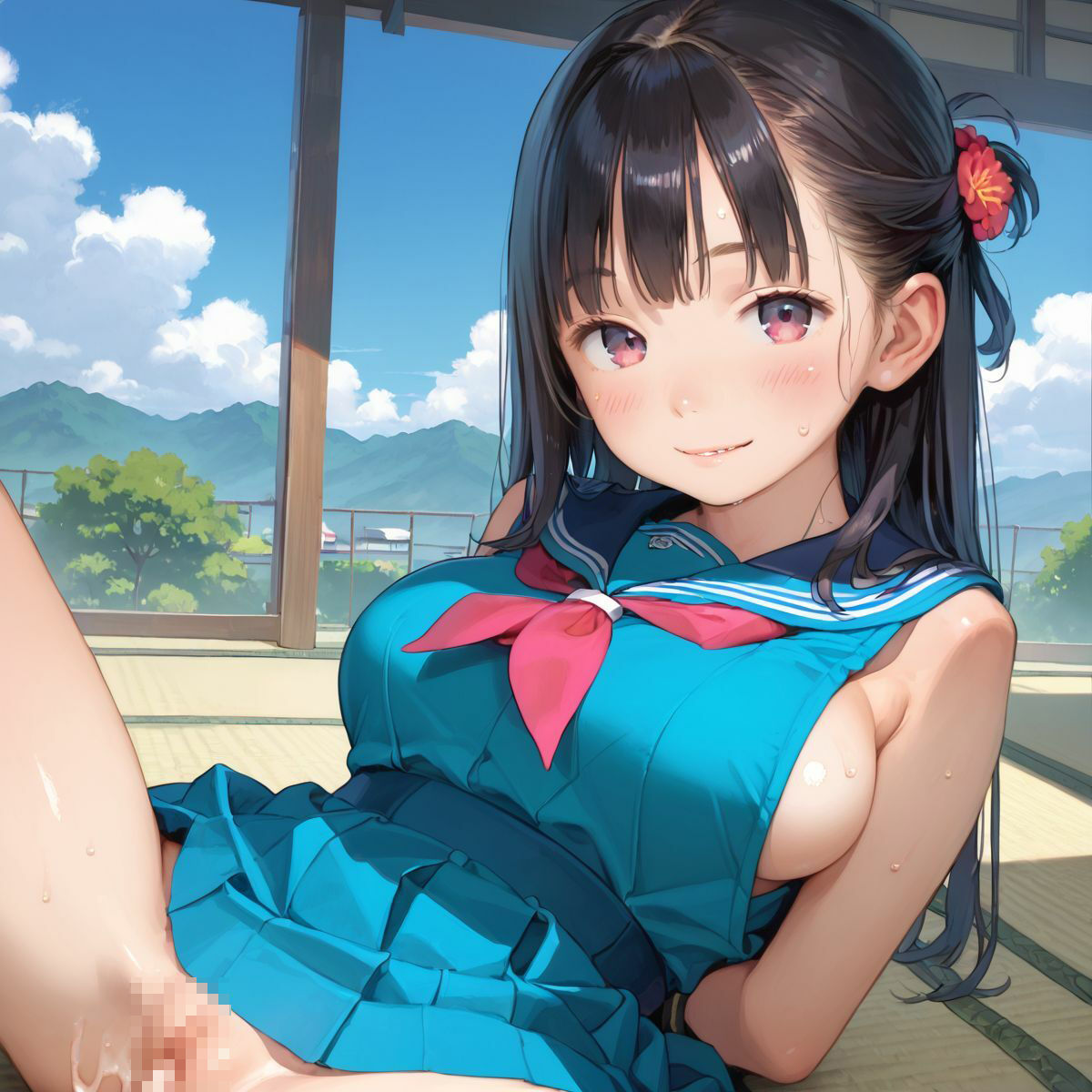 上京していた童顔巨乳幼なじみが排卵日でムラムラしてる04 サンプル2ページ目