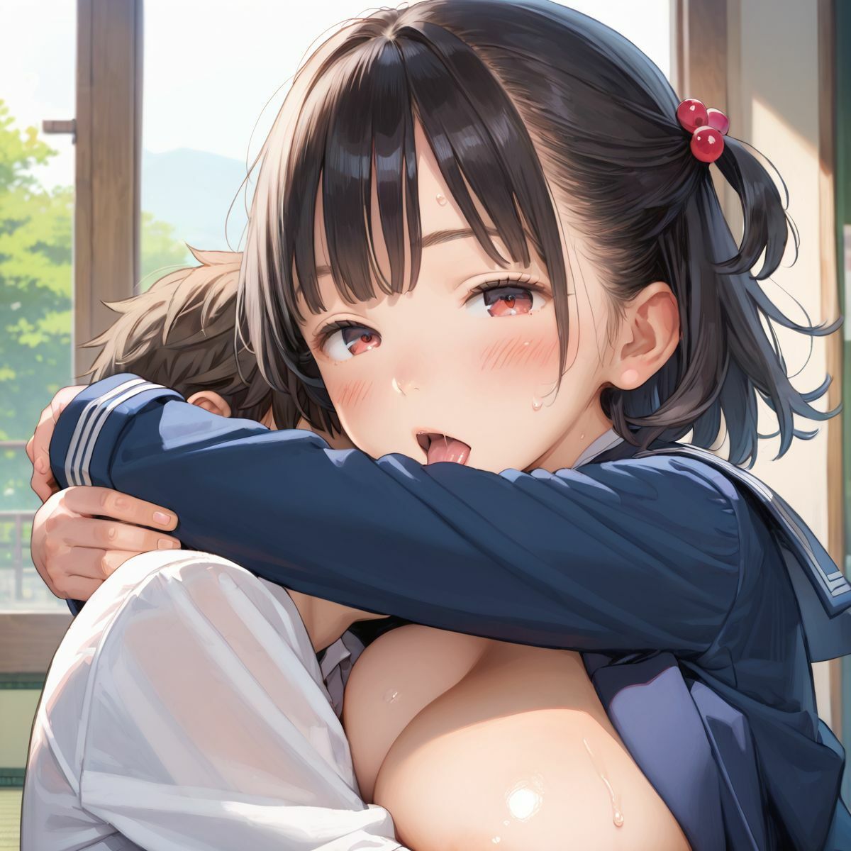 上京していた童顔巨乳幼なじみが排卵日でムラムラしてる04 サンプル9ページ目