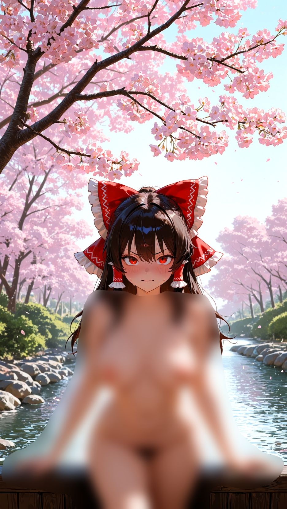 霊夢ちゃんのえっちな写真集vol.15〜春の晴れた昼の川編〜 サンプル5ページ目