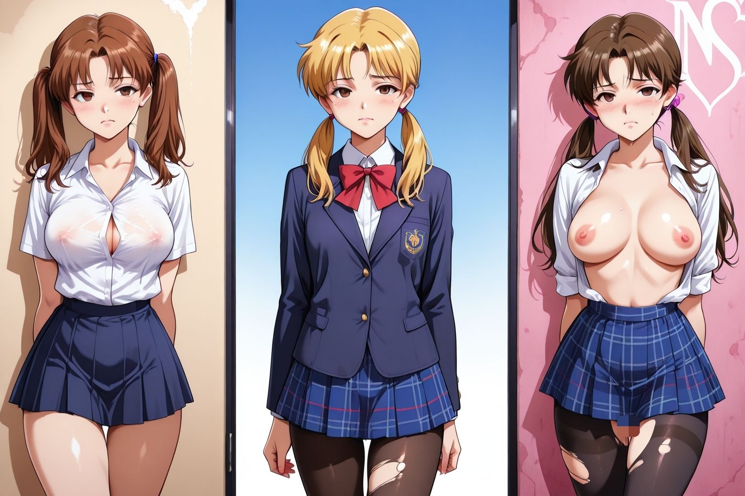 催●学園 おもらしギャル サンプル1ページ目