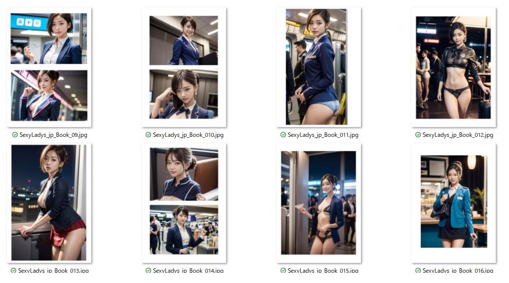 Sexy Ladies - エロス航空スペシャル便 裸の美人CAたち（キャビンアテンダント編） サンプル3ページ目